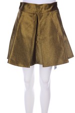 Dondup Gonna Plissettata Effetto Metallizzato 42=D 38 Oro NUOVA