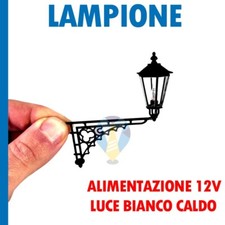 LAMPIONE LANTERNA FATTA A MANO IN RAME PER PRESEPI PRESEPE DIORAMA NERO 12V