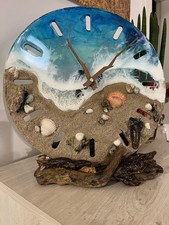 Orologio in resina epossidica effetto wave 3d 32cm