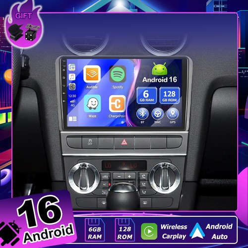 Android16 per audi s3 rs3 - 9"android16, a3