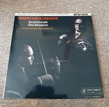SAX 2411 B/S ED1 1st BRAHMS violin concerto OISTRAKH KLEMPERER UK VINYL LP EX