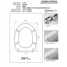 Copriwater Simas ARCADE BIANCO