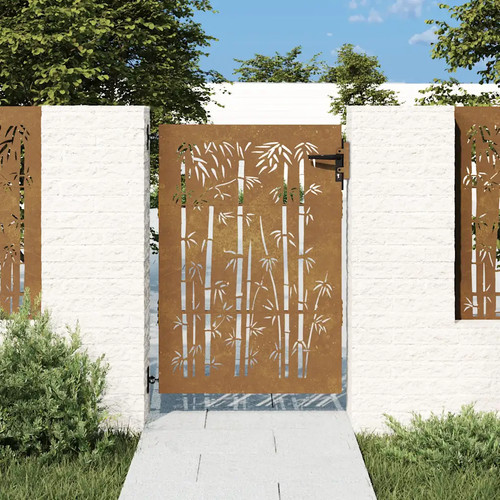 Cancello giardino corten - da,