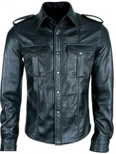 Camicia uomo vera pelle di