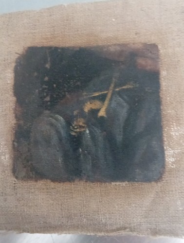 Antico dipinto olio tela - dipinto,