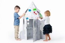 MISSILE DA DISEGNARE CASETTA CARTONE PAPER ROCKET GREEN BIEMME BAMBINI