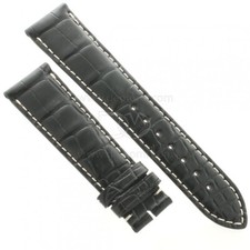 Longines Cinturino Alligatore Nero Opaco 21/18 mm. Master, Heritage, Conquest Cl