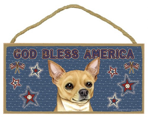 Insegna cane legno chihuahua
