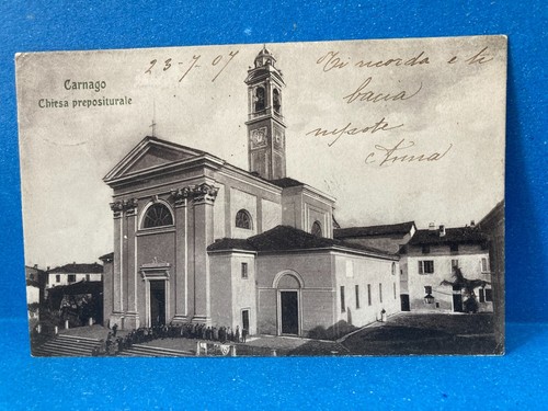 Cartolina carnago chiesa - cartolina,