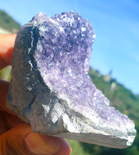 MINERALE AMETISTA URUGUAY NATURALE COLLEZIONE - cod. 43 - Gr. 207-Legg.Descriz.