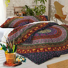 Boho Mandala Set Copripiumino Letto Singolo Doppio King Size Indiano