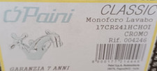 RUBINETTO MONOFORO LAVABO PAINI CLASSIC ART. 17CR241HCHOI CROMO