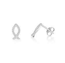 Orecchini in argento pesce con