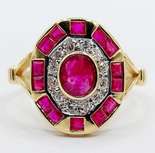Anello vintage stile art deco