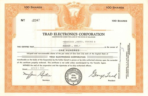Trad electronics corp - electronics,