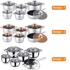 Set di pentole in acciaio inox