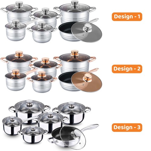Set pentole acciaio inox - set, in