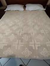 Coperta Uncinetto colore Ecrù fatta a mano