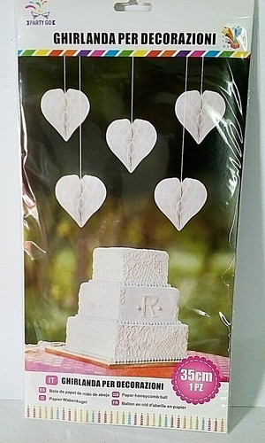 Ghirlanda cuore bianca - a,