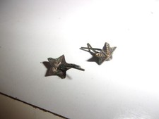 Lotto 2 Stellette x nastrini militari onorif. BRONZO brunito REGIO Eser. da 0,7