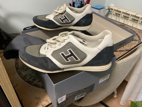 Hogan sneaker uomo bianco blu