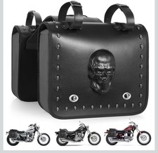 NUOVE borse sella moto teschio