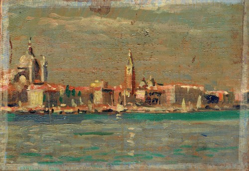 Dipinto olio tavoletta - olio, su