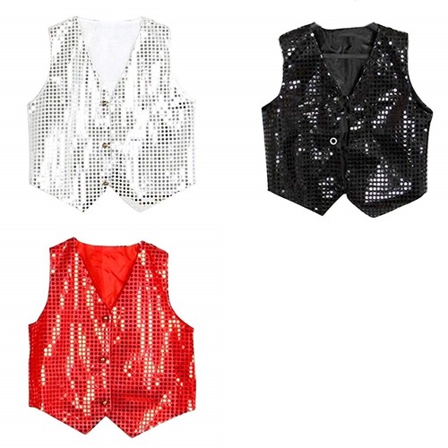 Gilet pagliaccio paillettes
