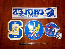 4 Adesivi vintage anni 80 SAX storico negozio casual di Roma zona Parioli NFL 