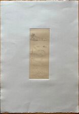 Piero Guccione acquaforte  "3 figure" 70x50 firmata numerata 34/80  '69