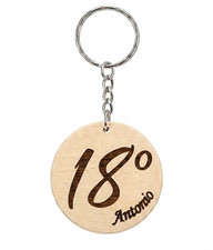 10 x Portachiavi Legno