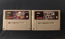 Lotto 2 Cartucce Gioco Snes
