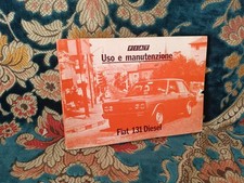 FIAT 131 DIESEL 1979 - RARO LIBRETTO USO E MANUTENZIONE - BEN CONSERVATO