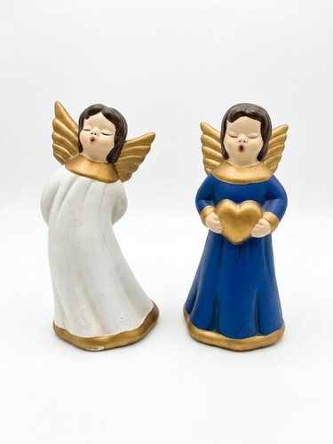 Coppia angioletti ceramica - coppia,