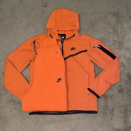 Nike tech tuta pile arancione - pile,