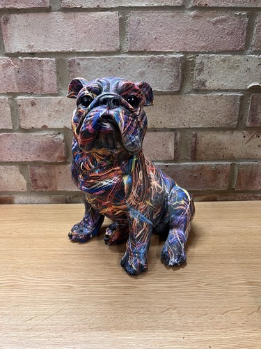 29cm colourful painted bulldog - 29cm,
