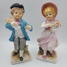 Coppia statuine ceramica L