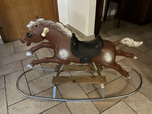 Cavallo dondolo vintage anni - cavallo, a