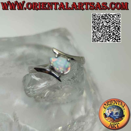 Anello argento 925 opale - anello,
