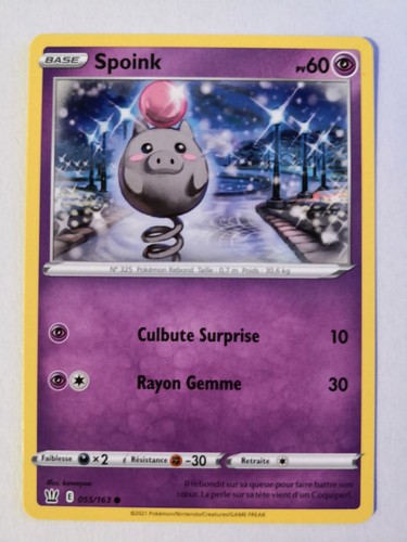 Carte pokémon spoink - carte,