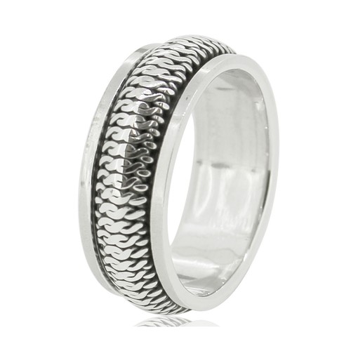 Anello dito uomo argento - anello,