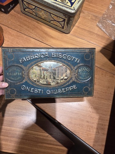 Scatola latta 1910 - latta, biscotti