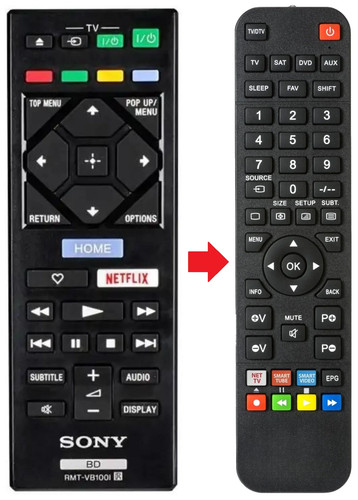 Telecomando adatto per - , sony