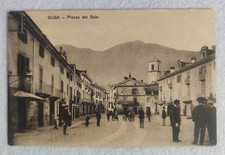 cartolina torino susa carabinieri reali animata piazza '900 formato piccolo