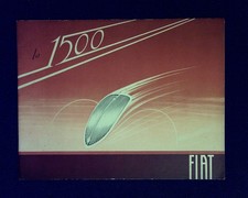 FIAT 1500 - 6 Cilindri - Depliant Pubblicitario - BROCHURE - Torino -  ANNO 1935