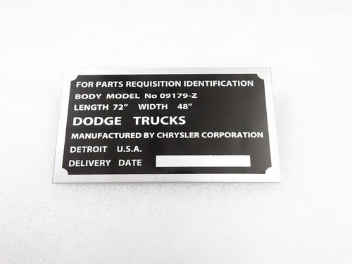 Targa dati compatibile - targa,