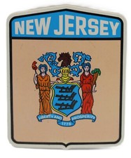 adesivo new jersey turismo america auto moto camper epoca