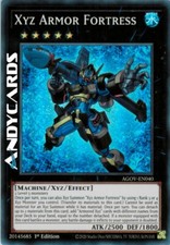 XYZ ARMOR FORTRESS (Xyz Armatura Fortezza) • Super R • AGOV EN040 • 1Ed • Yugioh