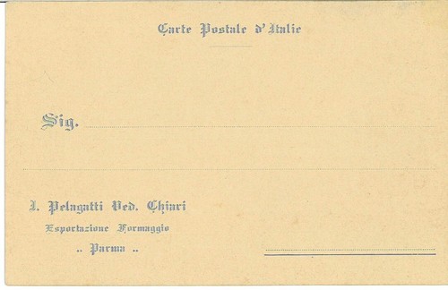 Cartolina pubblicitaria parma - pubblicitaria.,