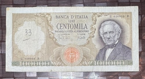 100000 lire manzoni decreto - 100000, 19